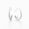 925 Sterling Silver Open Waterdrop Hook Pearl Earrings Mounting for 7mm pearl