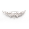 sparkling wings pave with cubic zircon brooch Fitting for pearl in 925 Sterling Silver fashion jewelry