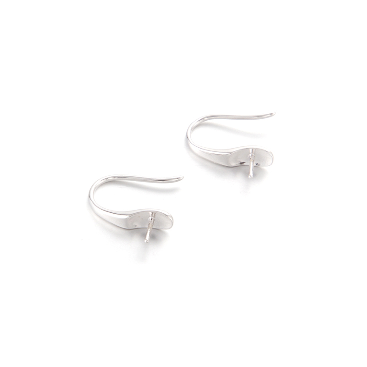 simplicity style hook earring fitting  with 12mm pearl